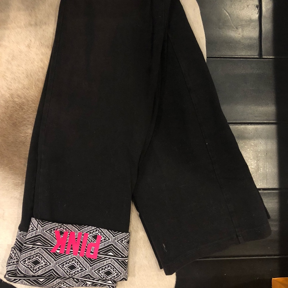 Victoria’s sectret pink tribal yoga pants.